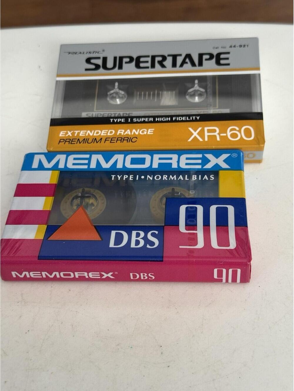NEW Memorex DBS 60 Normal Position I Blank Audio Cassette Tape Lot Of 2 , New